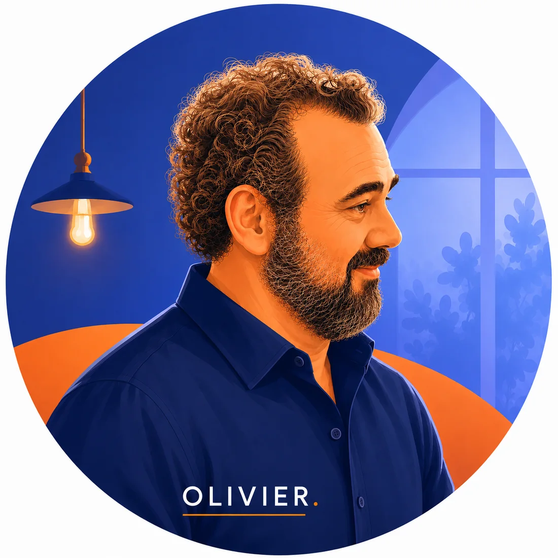 Portrait illustré d’Olivier, Aeris Informatique